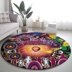 NAIDOC Week 2025 Lions Football Round Carpet Aboriginal Dot Painting