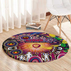NAIDOC Week 2025 Lions Football Round Carpet Aboriginal Dot Painting
