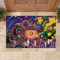 NAIDOC Week 2025 Lions Football Rubber Doormat Aboriginal Dot Painting
