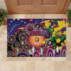 NAIDOC Week 2025 Lions Football Rubber Doormat Aboriginal Dot Painting