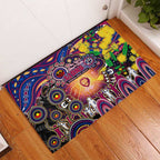 NAIDOC Week 2025 Lions Football Rubber Doormat Aboriginal Dot Painting