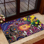 NAIDOC Week 2025 Lions Football Rubber Doormat Aboriginal Dot Painting