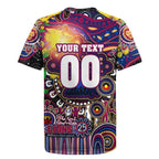Personalised NAIDOC Week 2025 Lions Football Rugby Jersey Aboriginal Dot Painting