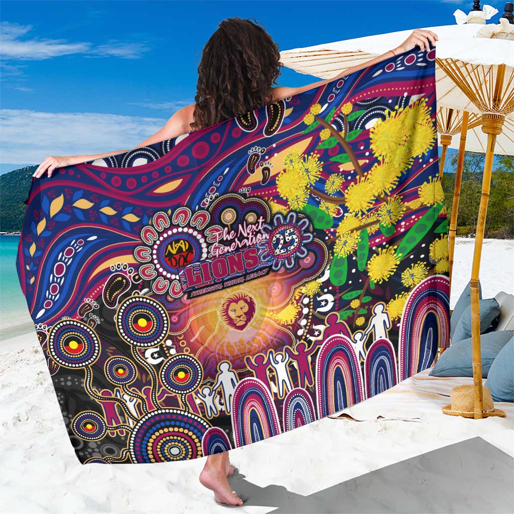 NAIDOC Week 2025 Lions Football Sarong Aboriginal Dot Painting