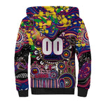Personalised NAIDOC Week 2025 Lions Football Sherpa Hoodie Aboriginal Dot Painting