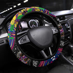 NAIDOC Week 2025 Lions Football Steering Wheel Cover Aboriginal Dot Painting