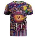 Personalised NAIDOC Week 2025 Lions Football T Shirt Aboriginal Dot Painting