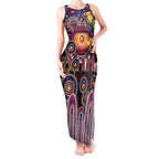 Personalised NAIDOC Week 2025 Lions Football Tank Maxi Dress Aboriginal Dot Painting