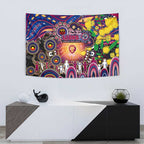 NAIDOC Week 2025 Lions Football Tapestry Aboriginal Dot Painting