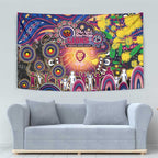 NAIDOC Week 2025 Lions Football Tapestry Aboriginal Dot Painting