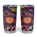 NAIDOC Week 2025 Lions Football Tumbler Cup Aboriginal Dot Painting