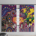 NAIDOC Week 2025 Lions Football Window Curtain Aboriginal Dot Painting