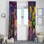 NAIDOC Week 2025 Lions Football Window Curtain Aboriginal Dot Painting
