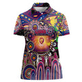 Personalised NAIDOC Week 2025 Lions Football Women Polo Shirt Aboriginal Dot Painting