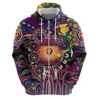 Personalised NAIDOC Week 2025 Lions Football Zip Hoodie Aboriginal Dot Painting