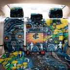 NAIDOC Week 2025 Blues Football Back Car Seat Cover Aboriginal Dot Painting