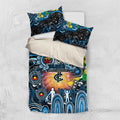 NAIDOC Week 2025 Blues Football Bedding Set Aboriginal Dot Painting
