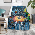 NAIDOC Week 2025 Blues Football Blanket Aboriginal Dot Painting