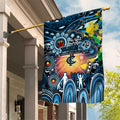 NAIDOC Week 2025 Blues Football Garden Flag Aboriginal Dot Painting