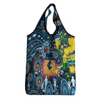 NAIDOC Week 2025 Blues Football Grocery Bag Aboriginal Dot Painting