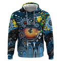 Personalised NAIDOC Week 2025 Blues Football Hoodie Aboriginal Dot Painting