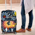 NAIDOC Week 2025 Blues Football Luggage Cover Aboriginal Dot Painting