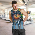 Personalised NAIDOC Week 2025 Blues Football Men Tank Top Aboriginal Dot Painting