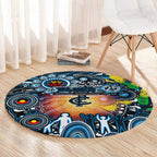 NAIDOC Week 2025 Blues Football Round Carpet Aboriginal Dot Painting