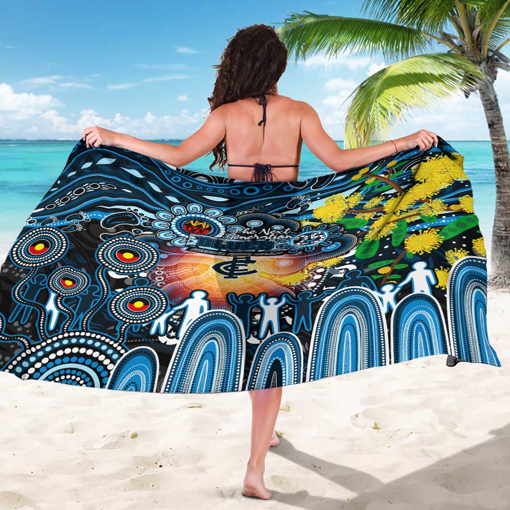 NAIDOC Week 2025 Blues Football Sarong Aboriginal Dot Painting