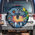 NAIDOC Week 2025 Blues Football Spare Tire Cover Aboriginal Dot Painting