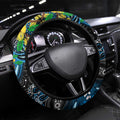 NAIDOC Week 2025 Blues Football Steering Wheel Cover Aboriginal Dot Painting