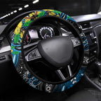 NAIDOC Week 2025 Blues Football Steering Wheel Cover Aboriginal Dot Painting