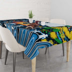 NAIDOC Week 2025 Blues Football Tablecloth Aboriginal Dot Painting