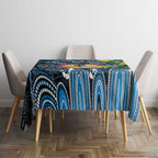NAIDOC Week 2025 Blues Football Tablecloth Aboriginal Dot Painting