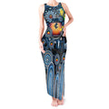 Personalised NAIDOC Week 2025 Blues Football Tank Maxi Dress Aboriginal Dot Painting