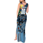 Personalised NAIDOC Week 2025 Blues Football Tank Maxi Dress Aboriginal Dot Painting