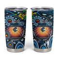 NAIDOC Week 2025 Blues Football Tumbler Cup Aboriginal Dot Painting