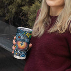 NAIDOC Week 2025 Blues Football Tumbler Cup Aboriginal Dot Painting
