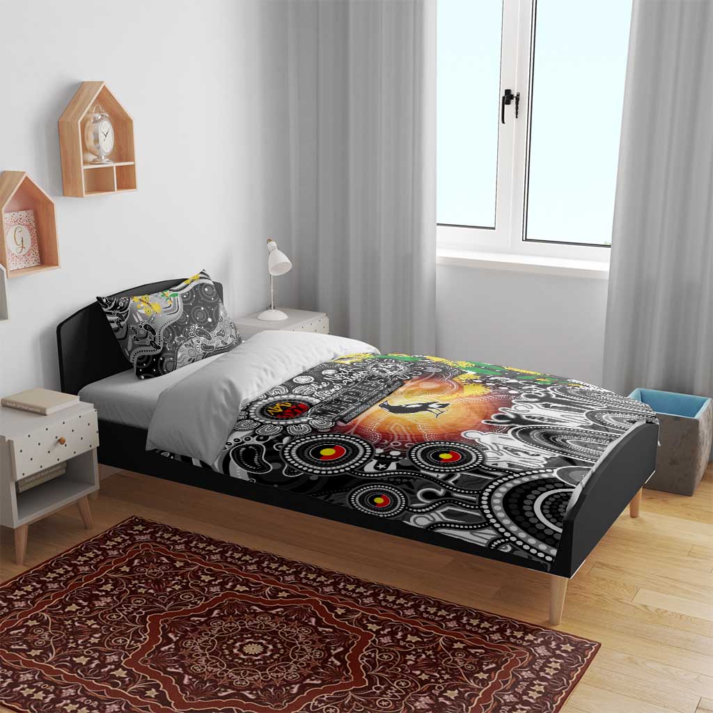 NAIDOC Week 2025 Magpies Football Bedding Set Aboriginal Dot Painting