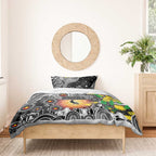 NAIDOC Week 2025 Magpies Football Bedding Set Aboriginal Dot Painting