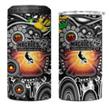 NAIDOC Week 2025 Magpies Football 4 in 1 Can Cooler Tumbler Aboriginal Dot Painting