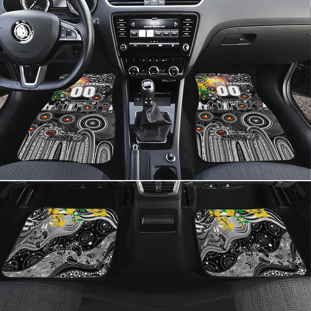 NAIDOC Week 2025 Magpies Football Car Mats Aboriginal Dot Painting