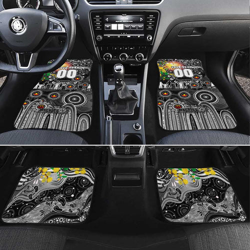 NAIDOC Week 2025 Magpies Football Car Mats Aboriginal Dot Painting