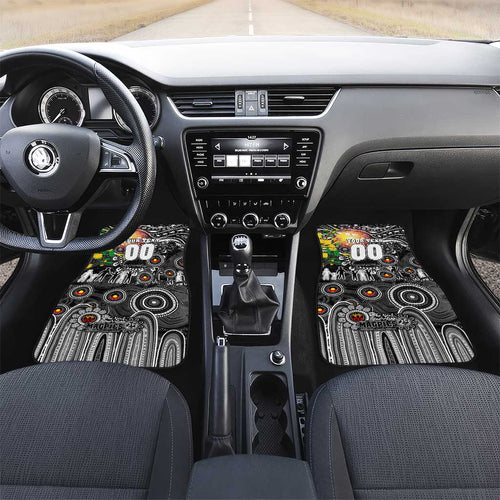 NAIDOC Week 2025 Magpies Football Car Mats Aboriginal Dot Painting