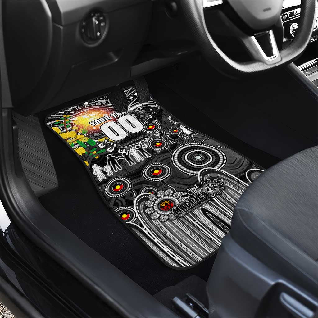 NAIDOC Week 2025 Magpies Football Car Mats Aboriginal Dot Painting