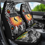 NAIDOC Week 2025 Magpies Football Car Seat Cover Aboriginal Dot Painting