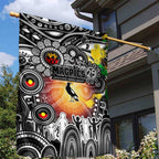NAIDOC Week 2025 Magpies Football Garden Flag Aboriginal Dot Painting