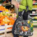 NAIDOC Week 2025 Magpies Football Grocery Bag Aboriginal Dot Painting