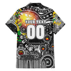 Personalised NAIDOC Week 2025 Magpies Football Hawaiian Shirt Aboriginal Dot Painting