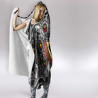 NAIDOC Week 2025 Magpies Football Hooded Blanket Aboriginal Dot Painting